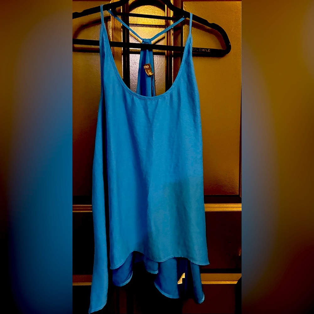 Blue Sleeveless Women's Top